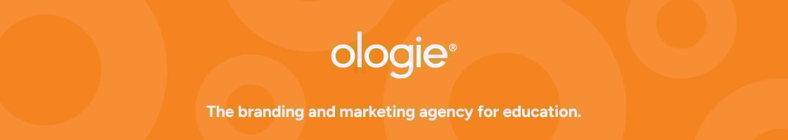 Newsletter Header: Ologie logo, tagline reads "The branding and marketing agency for education."